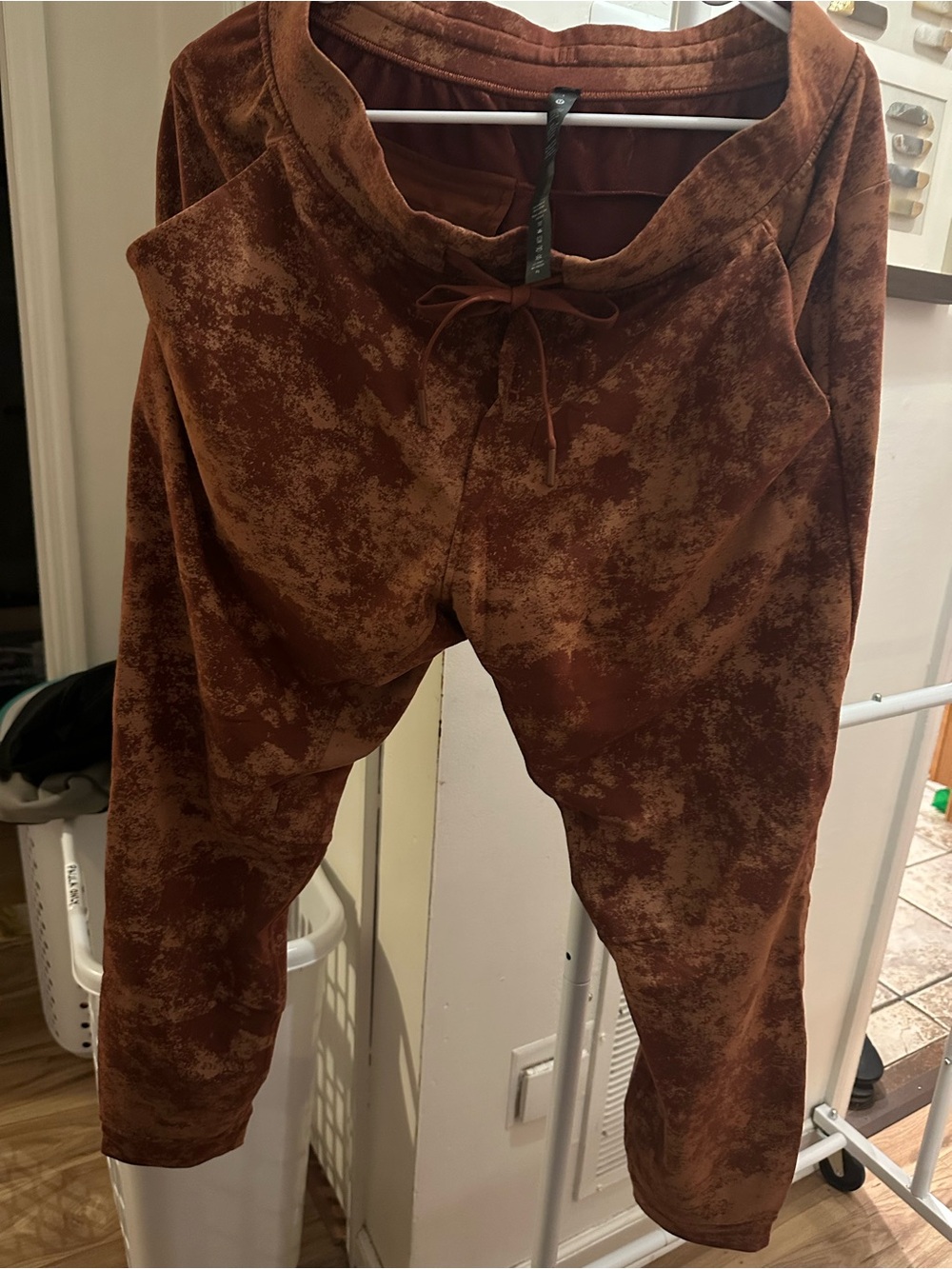 Lululemon Men's City Sweat Jogger Size L Marbled Terra Clay Rust EUC